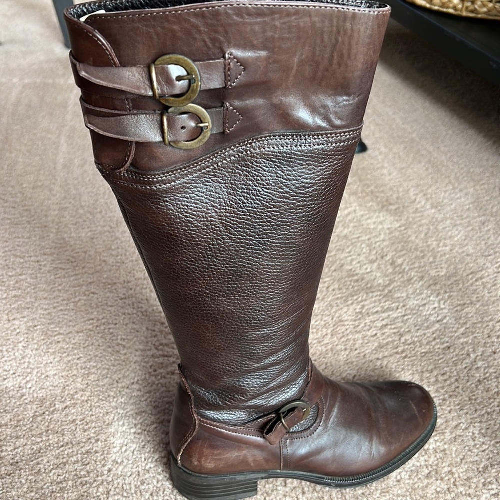Aldo Brown Textured “Prettner” Riding Boot - Picture 2 of 14